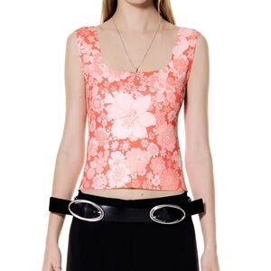 YUNSE orange floral top
XS-S